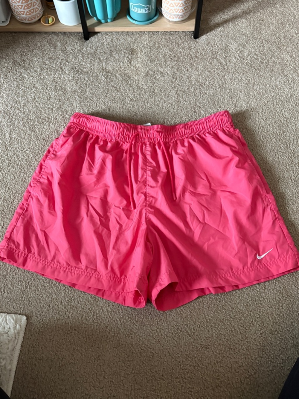 Nike Women’s Hot Pink Athletic Shorts with Swoosh
